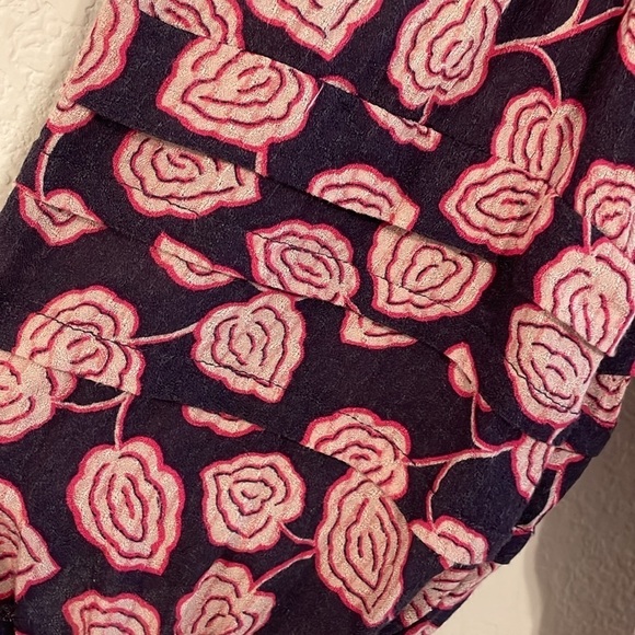 Anthropologie Maeve Women Tunic Top Small Cathy Purple Floral Cottagecore Boho - Picture 10 of 17